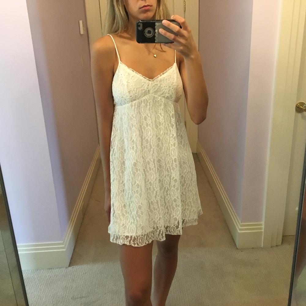 Abercrombie White Lace Dress